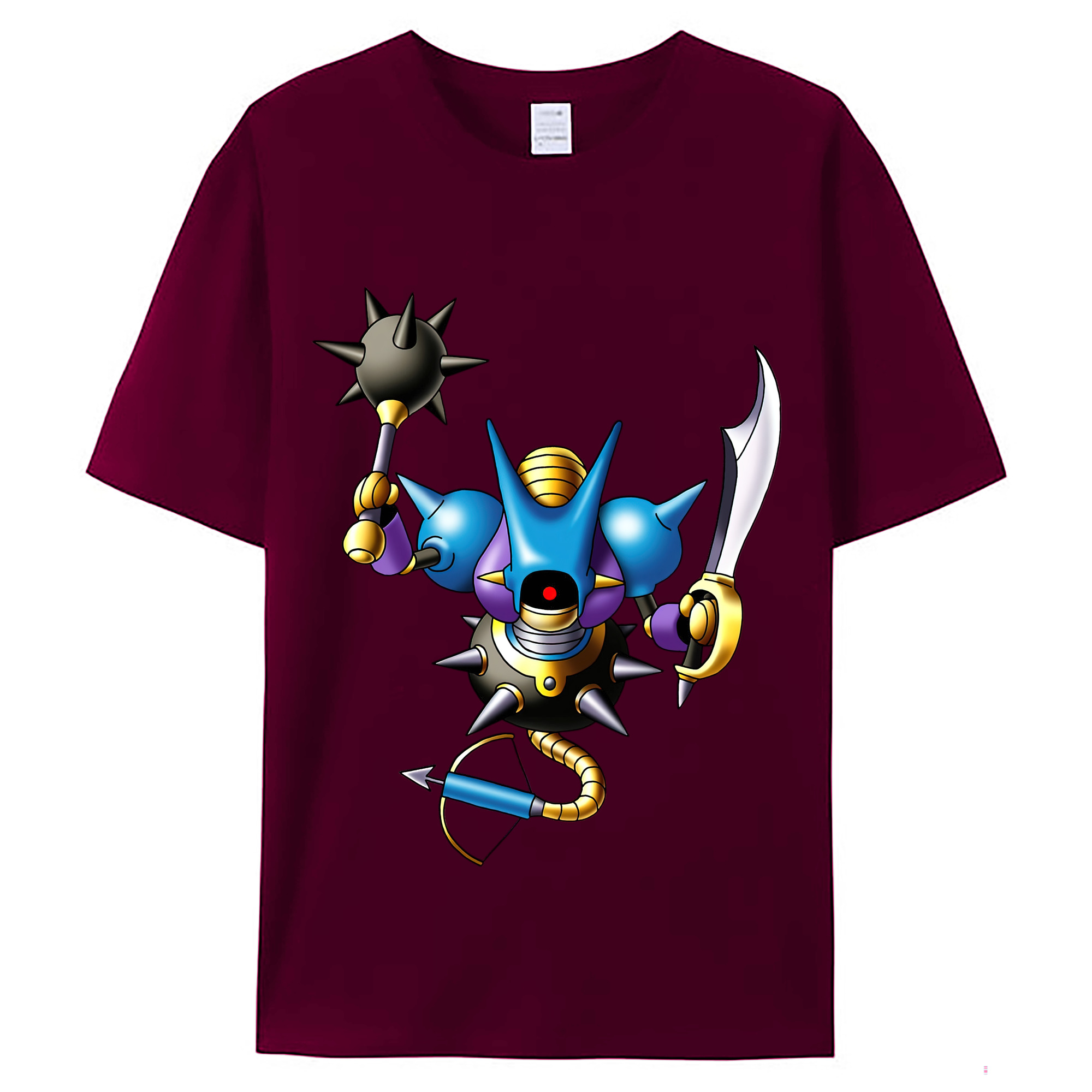 （画像用） ドラゴンクエスト Doragon Kuesuto Dragon Quest レディースカジュアルプリントTシャツ（綿100％）